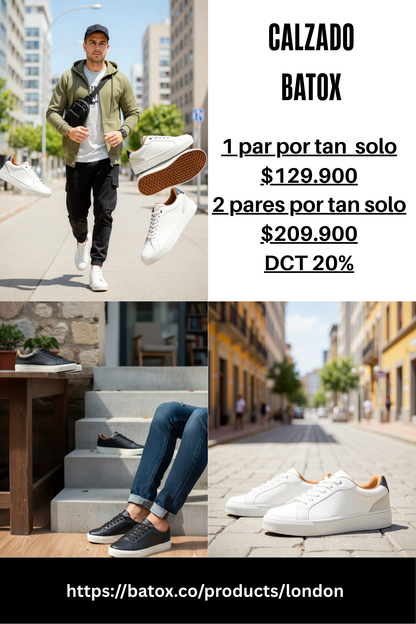 LONDON SUELA COSIDA-PLANTILLA CONFORT